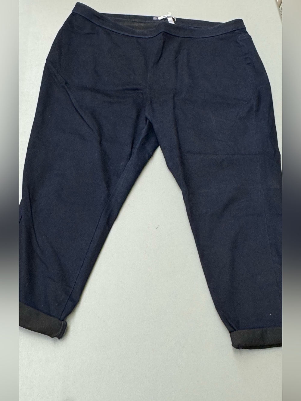 Jennifer Lopez Plus size Dark Navy Jegging Capris Cropped Pants w Back Pockets